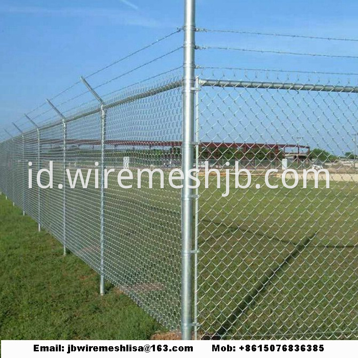 Galvanized And PVC Coated Chain Link Fence